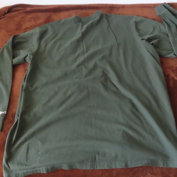 Carhartt Force FR Flame Resistant olive Mens Long Sleeve Crew T-Shirt 2XLT - Picture 4 of 7